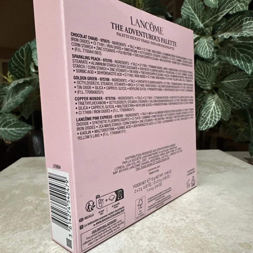 Lancôme Paris Limited Edition Holiday Edition The Adventurous Face Palette NIB